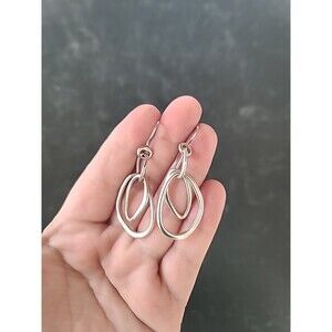 Silpada 925 Sterling Silver Beaded Dangling Pierced Earrings Thailand